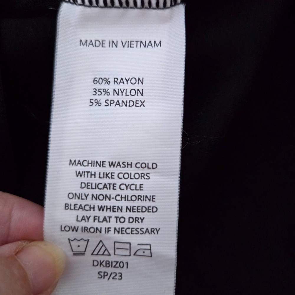Quince Ultra Stretch Ponte Super Wide Leg Ankle Pant Black L Minimalist Comfort - Picture 6 of 8